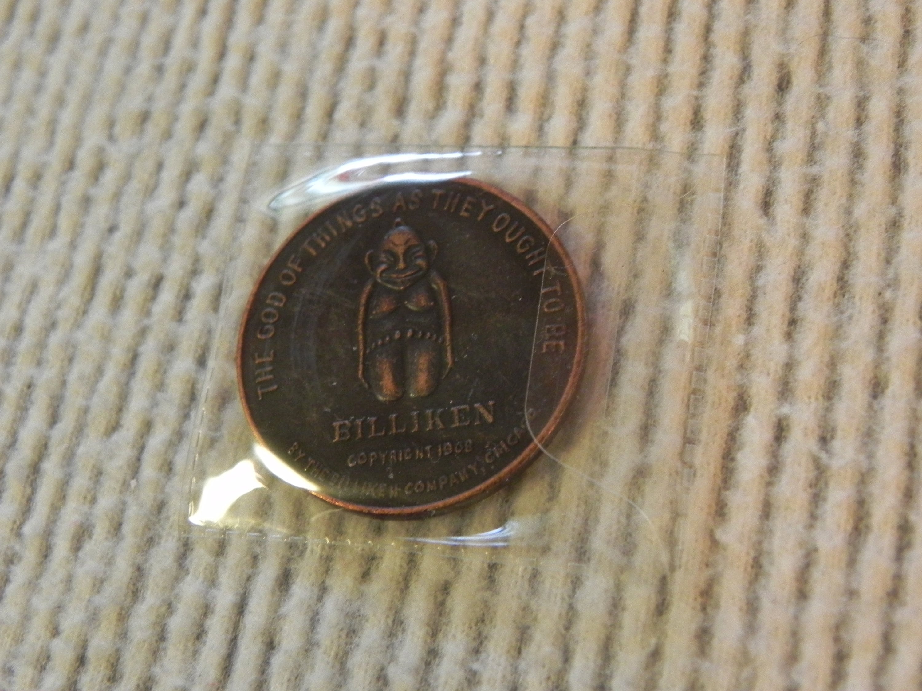 BILLIKEN Lucky Coin Token Pocket Piece Good Luck 1908 Chicago - Etsy
