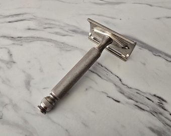 Vintage Gold 1958 Gillette Ball End Tech D3 Rasierhobel