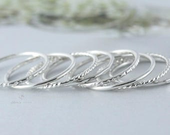Skinny Silver Ring | Narrow Minimalist Ring | Argentium Silver Ring | Custom made ring