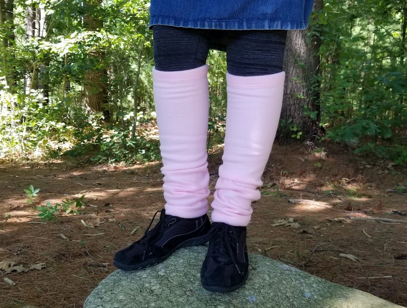 Fleece Legwarmers Soft Light Pink Leg Warmers for Adults Etsy