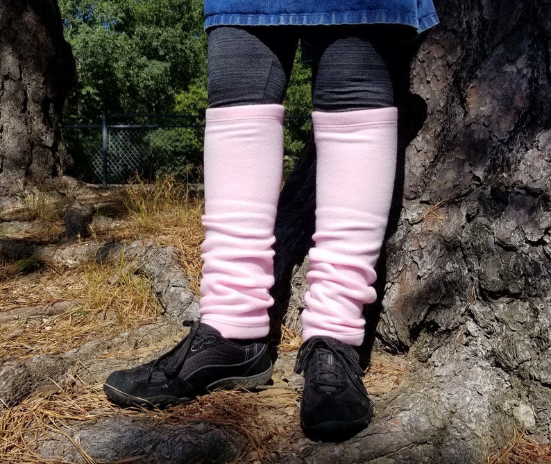 Fleece Legwarmers Soft Light Pink Leg Warmers for Adults Etsy