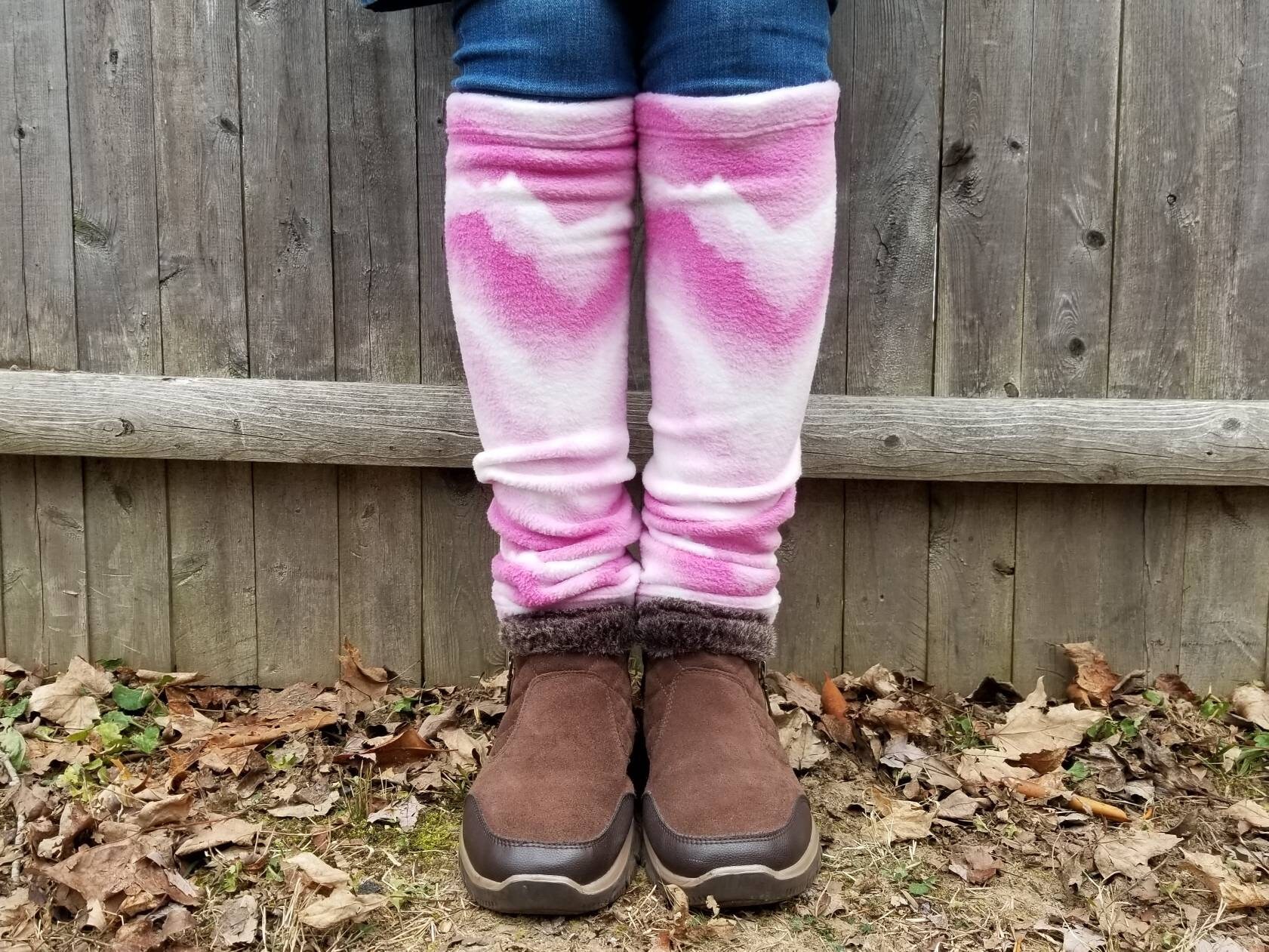 Fleece Leg Warmers Soft Pink Icing Baby Pink Light Pink Etsy