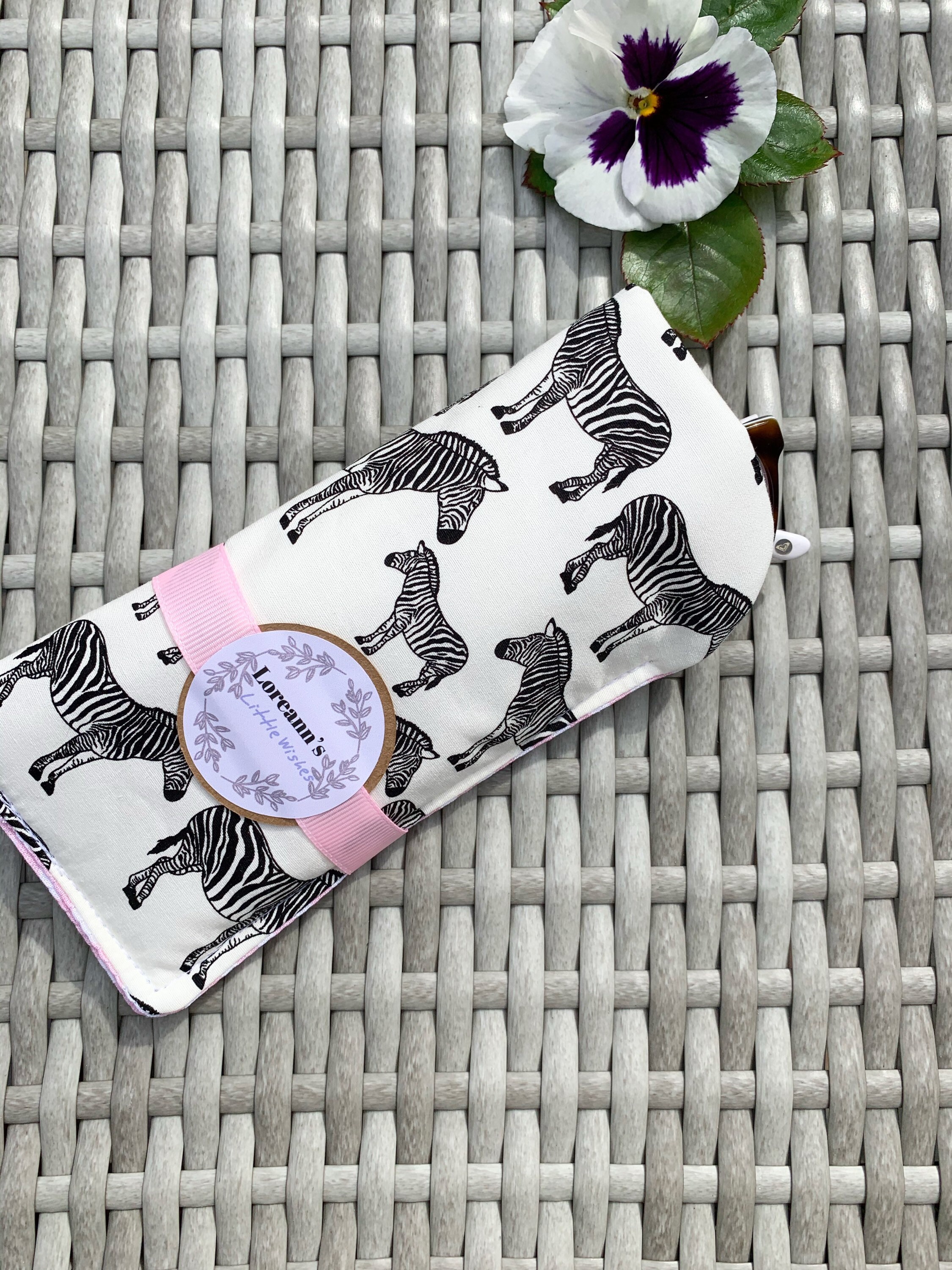 Zebra design with pink and white lining Glasses sunglasses Etsy