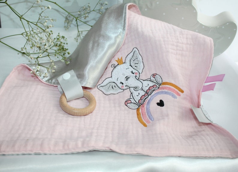 new baby gift Baby Muslin comforter Rainbow Elephant Baby girls comforter blanket Birthday christening Christmas gift baby shower gift