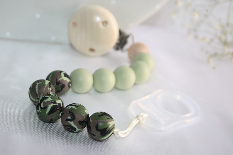 Green Print Dummy Silicone Animal Print Baby Gift Soother Etsy