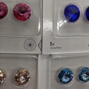 Genuine 14mm Swarovski Rivoli Crystal elements Made in Austria Wholesale supplies jewelry making DIY