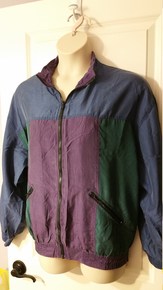 VINTAGE Robert Stock Unisex,100% Silk jacket, - image 2