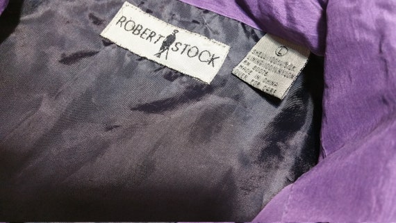 VINTAGE Robert Stock Unisex,100% Silk jacket, - image 6