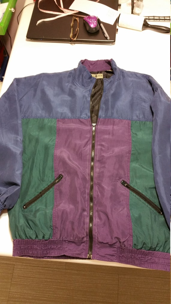 VINTAGE Robert Stock Unisex,100% Silk jacket, - image 3