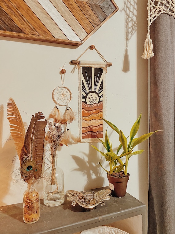 Mini tapestry wall hanging hot sale