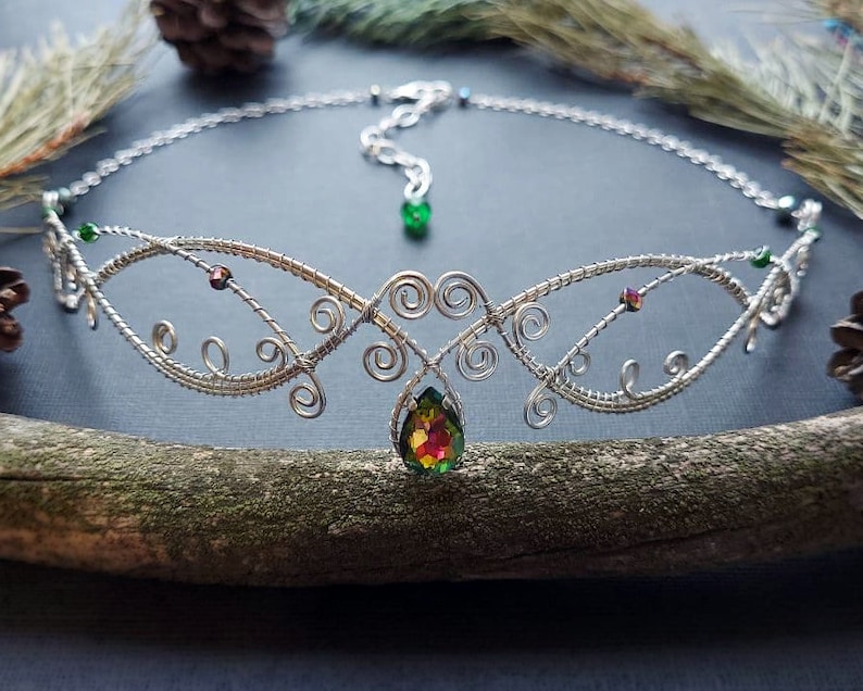 Elf Ears Green Ear Cuff Elf Ear Cuff Silver Ear Cuff Elf Etsy Australia