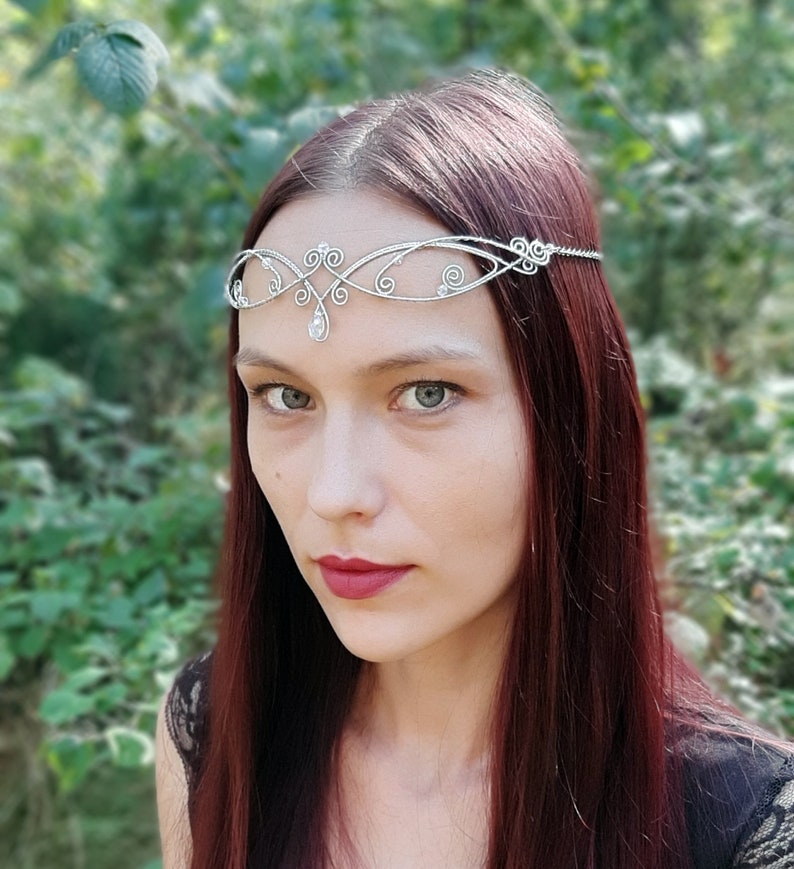 Tiara Elven Tiara Diadem Elvish Tiara Wedding Tiara Elven Etsy