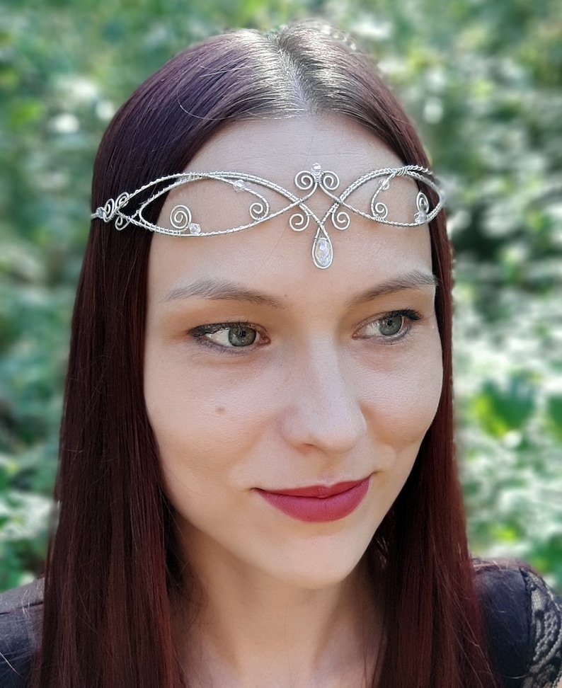 Tiara Elven Tiara Diadem Elvish Tiara Wedding Tiara Elven Etsy