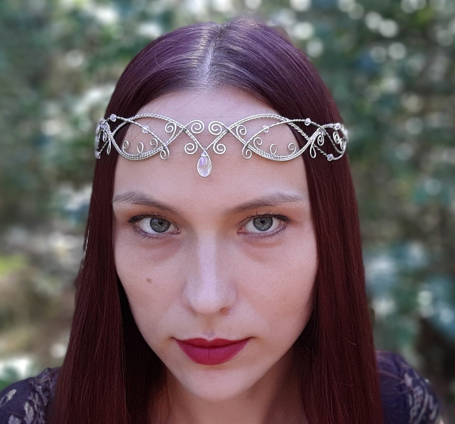 Tiara Elven Tiara Diadem Elvish Tiara Wedding Tiara Elven Etsy