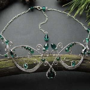Tiara Elven Tiara Diadem Elvish Tiara Wedding Tiara Elven Diadem Elven Crown Elven Headpiece Elven Circlet Elf Jewelry Fairy Cosplay Tiara