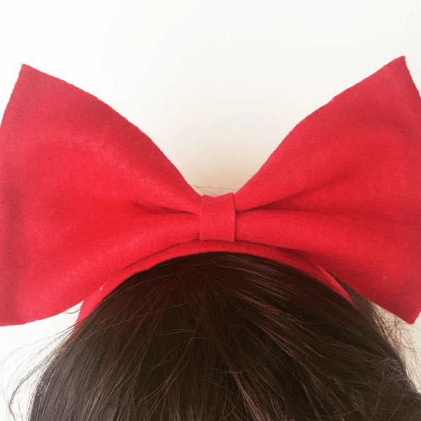 Kiki Red Bow, XL Bow, Oversized Bow, Kiki Halloween Costume, Unique Costume, Cute Halloween