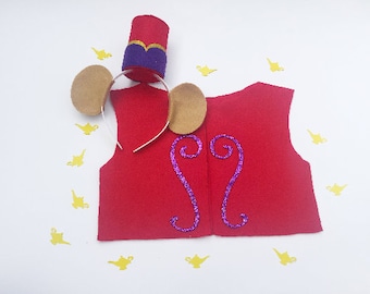 Abu Vest, Abu Ears, Aladdin Ears, Aladdin Costume, Abu Costume, Halloween