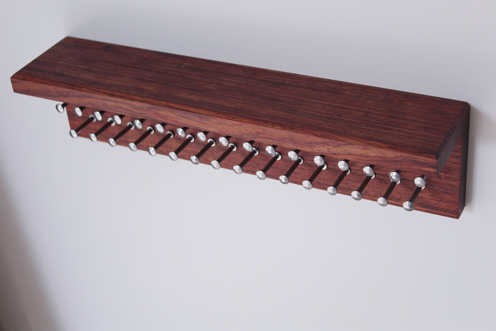 Handmade Bubinga Tie Rack 18 33 pegs/ Wall Mount / Bow Etsy