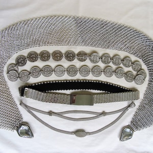 YOUR CHOICE of Adjustable Metal Silvertone Belts