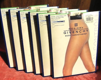 Your Choice of GIVENCHY Body Smoothers, Total Controle 575, Firm Support, Sandal Toe (five in Size D and one in Size E) PANTYHOSE