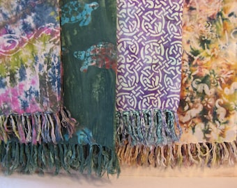 YOUR CHOICE of Very Large Rayon Scarves / Wraps