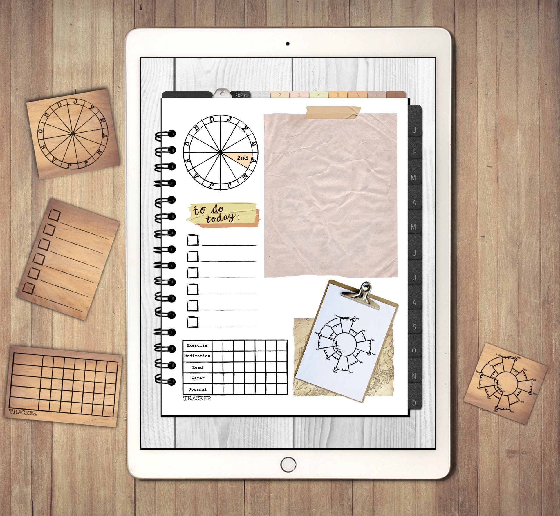 Planner Rabber The Rubber Stamps Kit DIGITAL Planner Stickers.16 Realistic Clipart for ...
