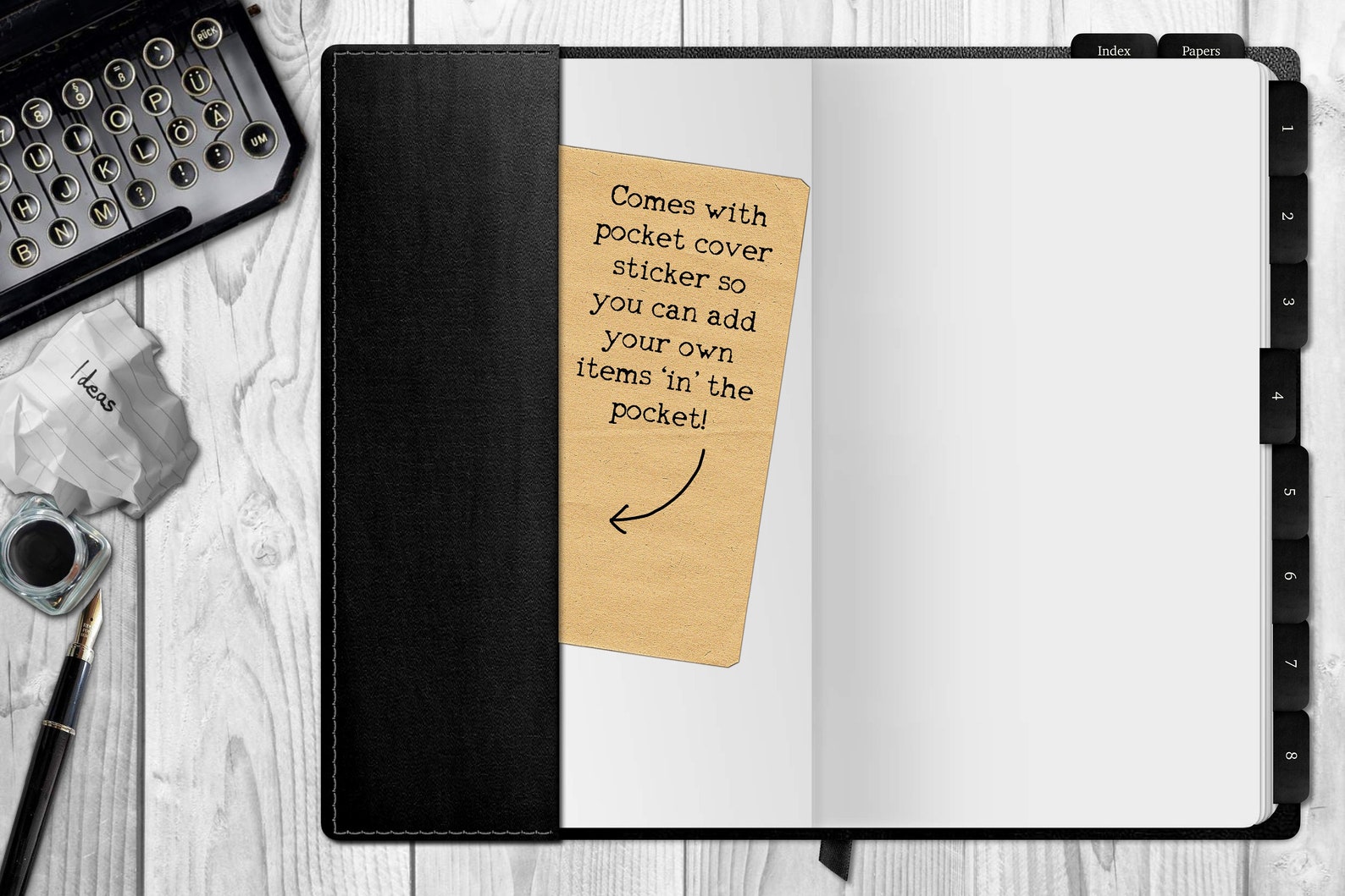 Pocket Book: AUTHOR - Digital Notebook/journal - Writer Themed Planner ...