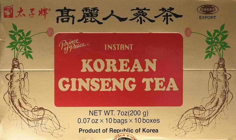 Prince of Peace Instant Korean Ginseng Tea, 100 Count - Etsy