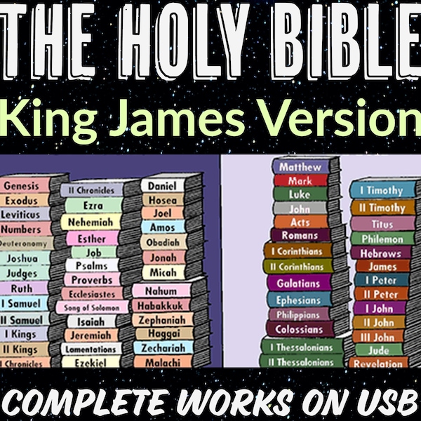 The Complete King James Bible Audiobook on USB Flash Drive