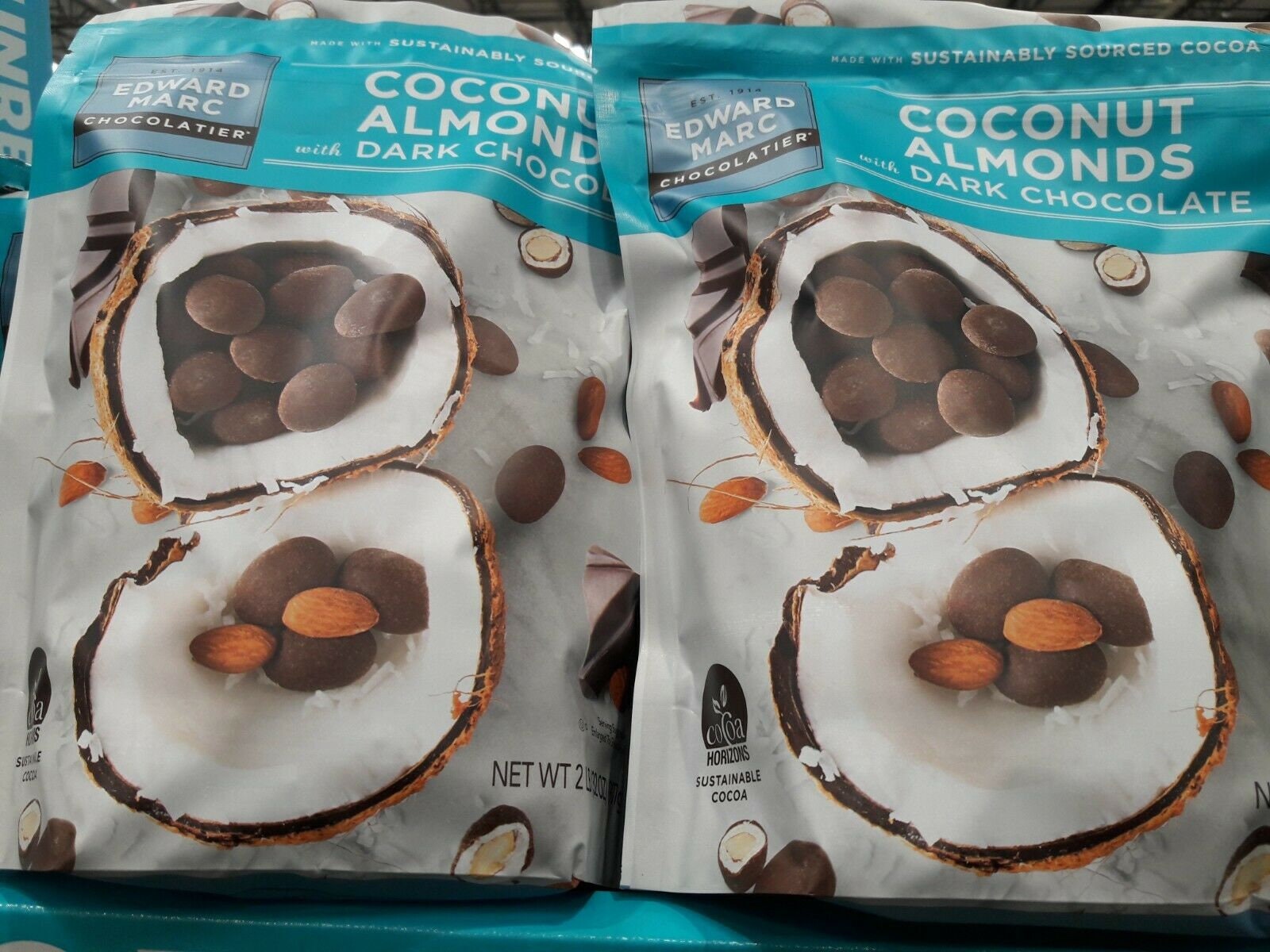 2pack Edward Marc Coconut Almonds Dark Chocolate 32 Oz. Each Etsy