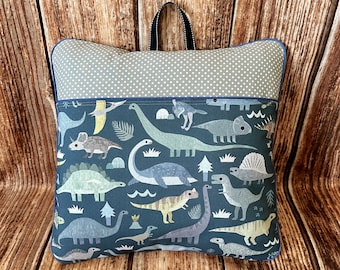 Dinosaur Reading Pillow: Kids Book Pocket Pillow, Multiple Styles, Gift for Child