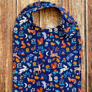 Adult Bib for Woman - Special Needs Bib - Two Sizes - Clothing Protector - Senior Bib - Terry Cloth - Shirt Protector - Hook and Loop - Snap