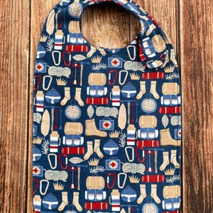 Adult Bib Man - Senior Bib - Special Needs - Clothing Protector - Teen - Terry Cloth - Hook and Loop - Snap - Woman's Bib - Shirt Protector