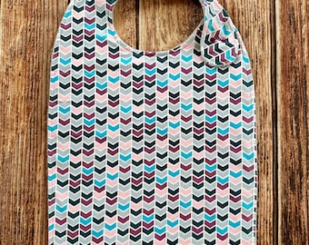 Flannel Terry Cloth Adult Bib, Clothing Protector, Special Needs, Two Size and Closure Options, Senior Cover-Up