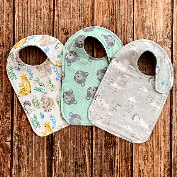 Side snap cheap bibs