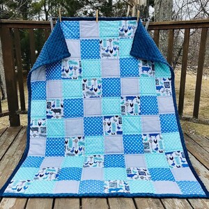 farm bedding - Christmas gift - toddler gift - baby quilt - toddler size blanket - baby size blanket - baby blanket - blanket for baby