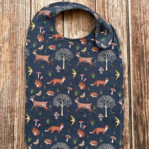 Adult Bib for Man - Adult Bib for Woman - Hook and Loop Bib - Senior Bib - Handicap Bib - Terry Cloth - Clothing Protector - Snap Adult Bib