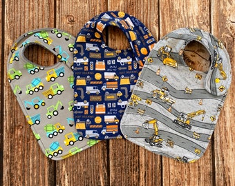 Toddler Bibs - Large Infant Bibs - Baby Gift - Shower Gift - Baby Boy Gift - Bibs for Toddlers - Side Snap Bibs - Girl Bibs - Gender Neutral