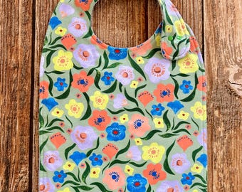 Adult Bib for Man or Woman - Two Closure Options - Special Needs Bib - Handicap Bib - Shirt Protector - Senior Bib - Gift for Woman