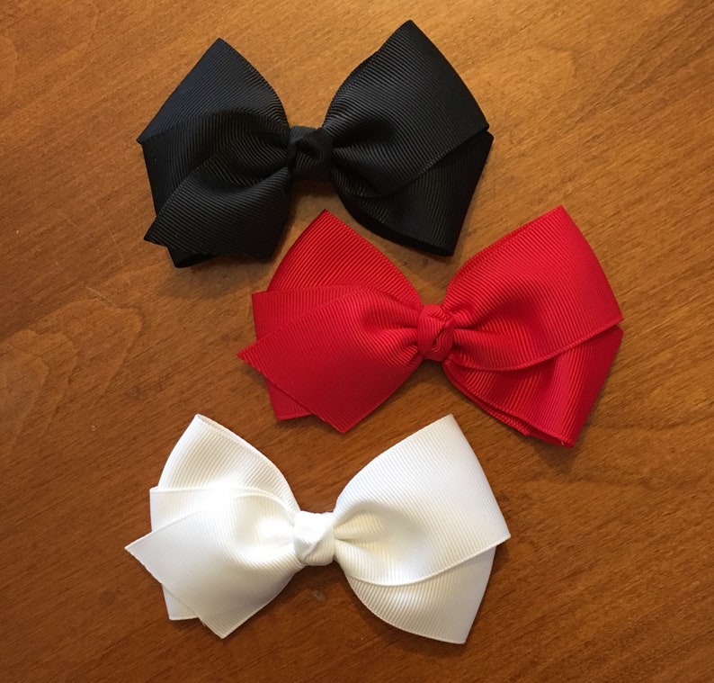 School Uniform Hair Bow for Girl 4inch Handmade Hair Bow Etsy