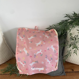 Sac de natation imperméable personnalisé pour enfants, retour à l'école, sac pour vêtements mouillés, sac pour vêtements de garderie nommé pour enfants.