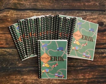 Planes Trains And Cars Transportation Birthday Party Favors Personalized Coloring Books Crayons