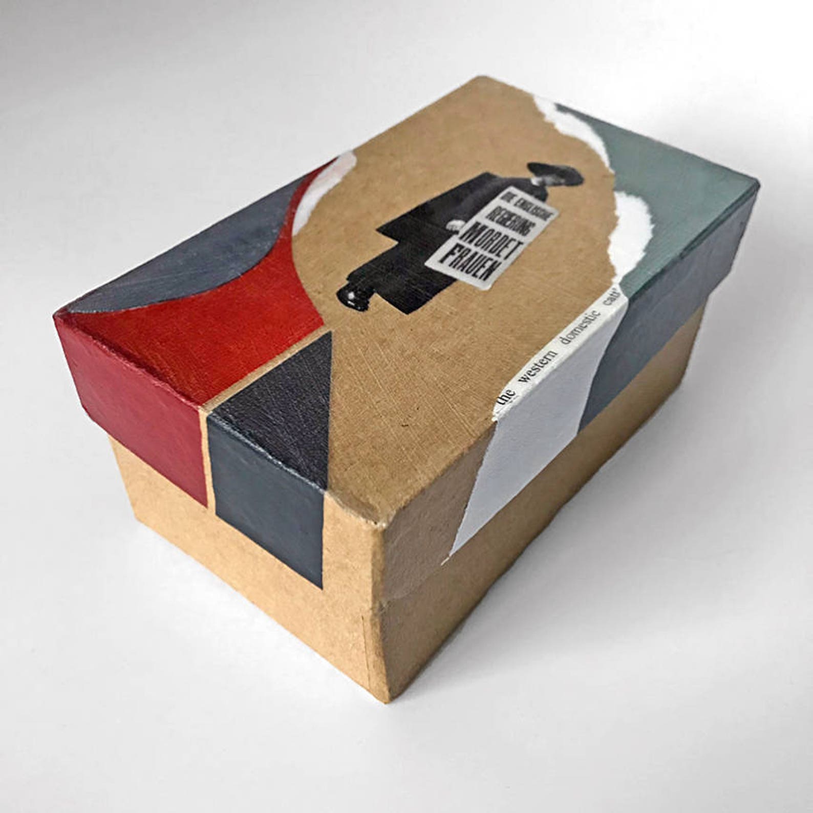 Handmade Mixed Media Collage Box 3x5x2.25 Etsy