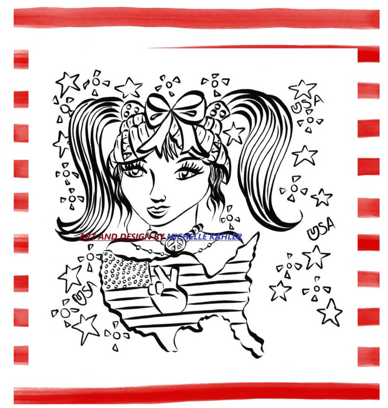 coloring page of united states printable etsy