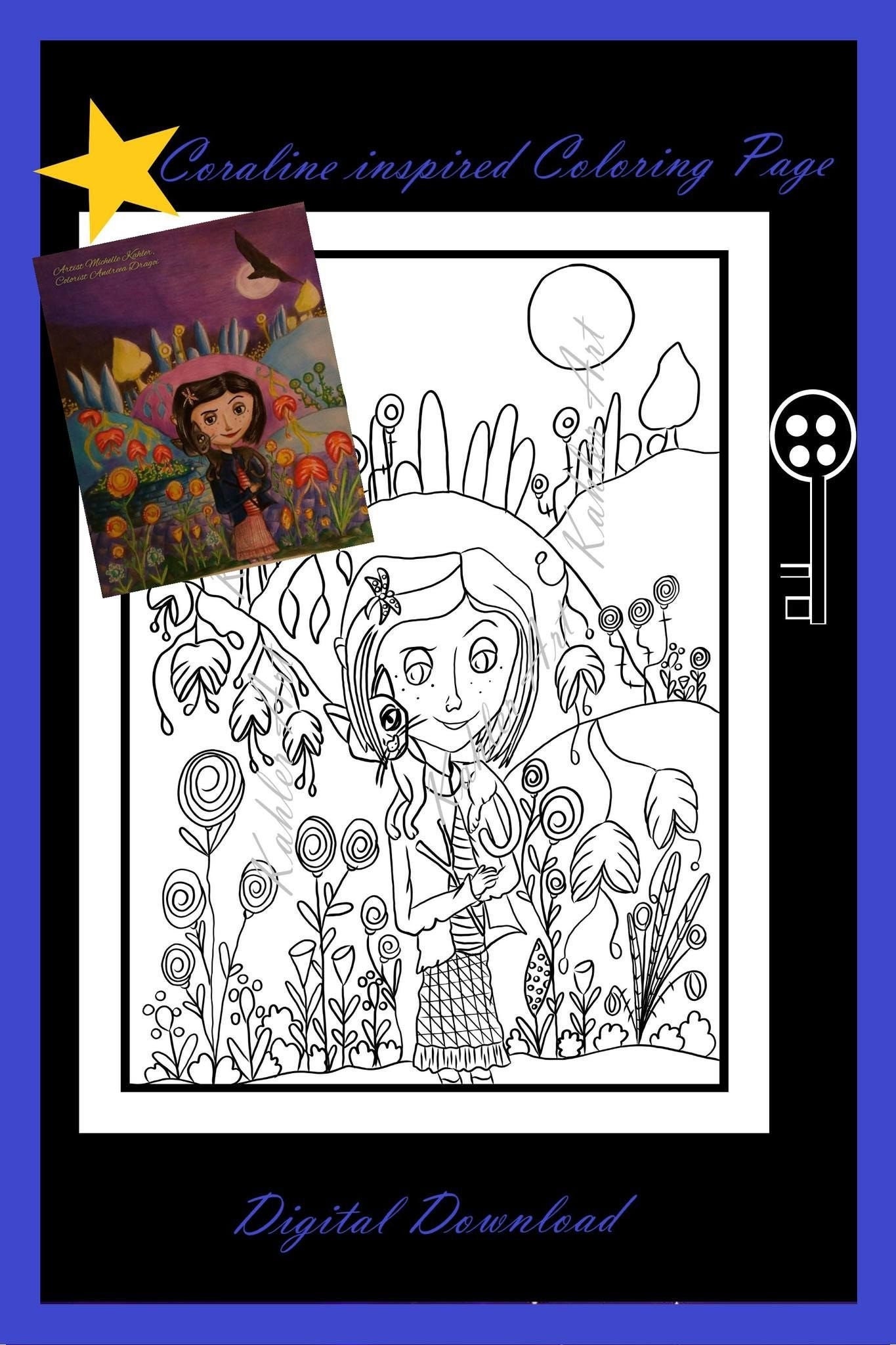 Coraline Movie Coloring Pages