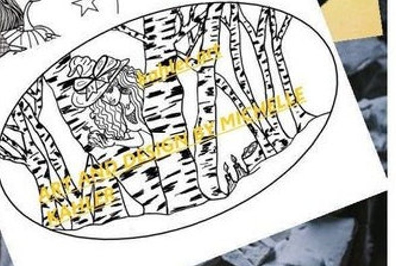 Witch Coloring. Coloring Pages. Printable. Coloring | Etsy