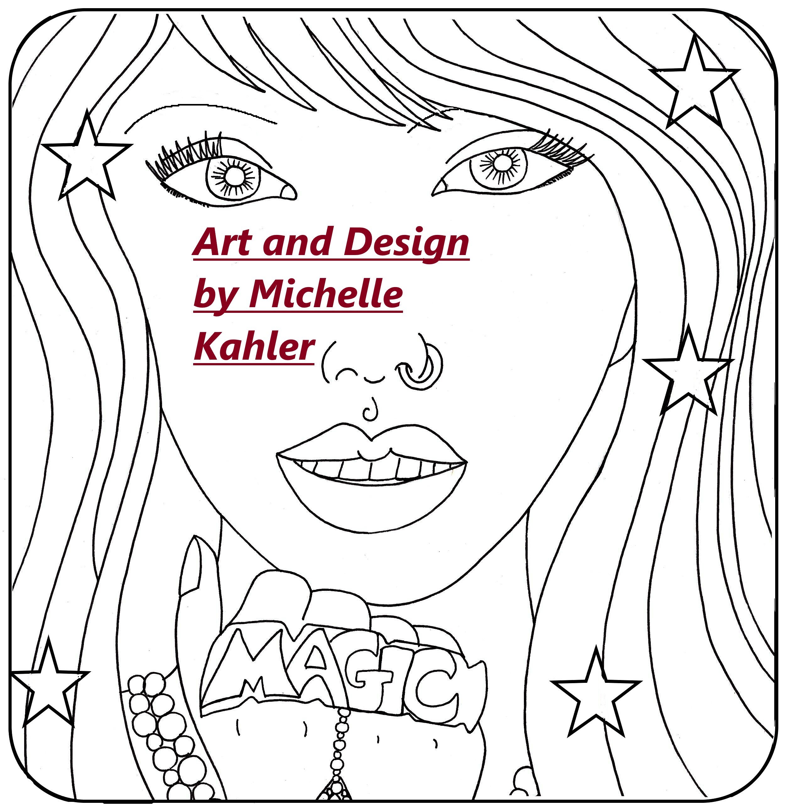 2 printable Coloring Pages of MAGIC and Jewel | Etsy