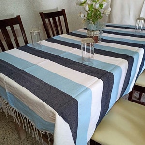 Elegant Mexican Tablecoth. Handmade Cotton Tablecoth. Oaxaca Blanket/Mexican Blanket. Social Events Mexican Tablecoth. Different Sizes.