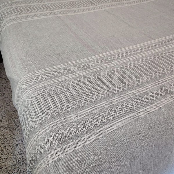 Handmade Mexican Bedspread/Quilt Sizes: Single 5' x 8' 5", Full 6' 5" x 8' 5", Queen 8' x 9' 2" King 9' 9" x 9' 9". Made of Cotton in Mexico
