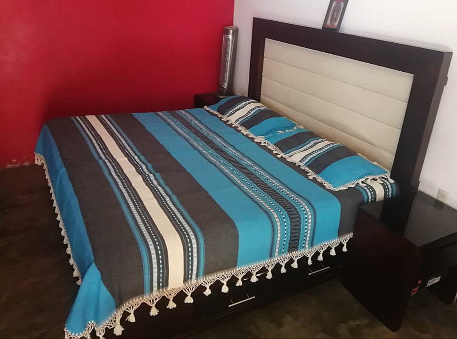 Handmade Mexican Bedspread Queen Size. Cotton. Etsy